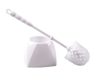 Ensemble brosse 16'' et support pour cuvette de toilette.